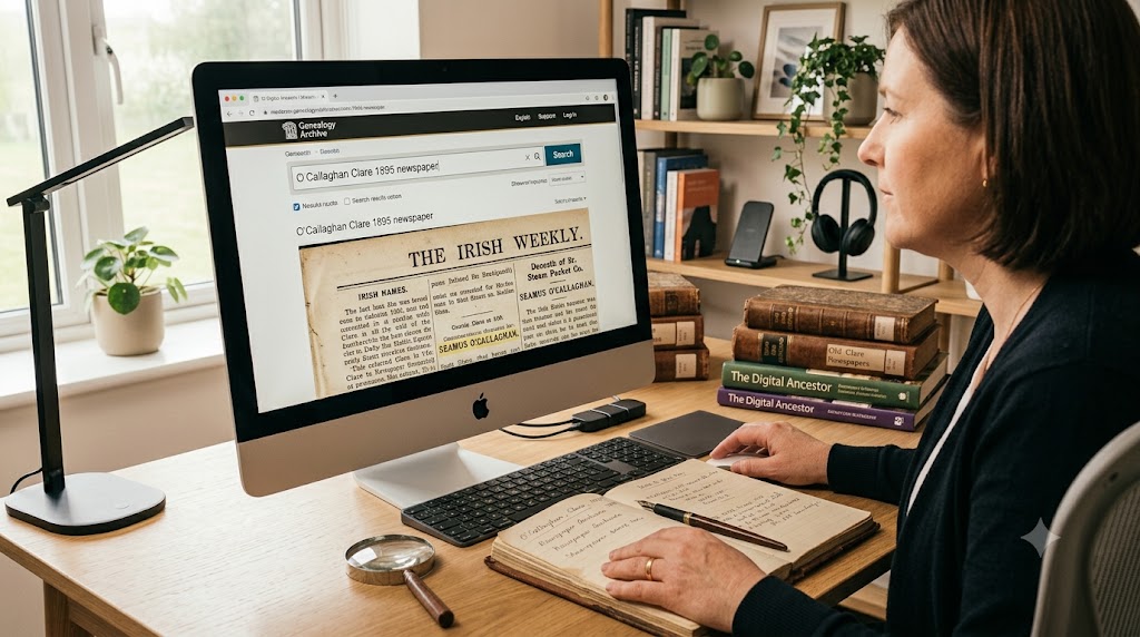 Reading over their shoulder: Discover Hidden Family Stories in Newspapers